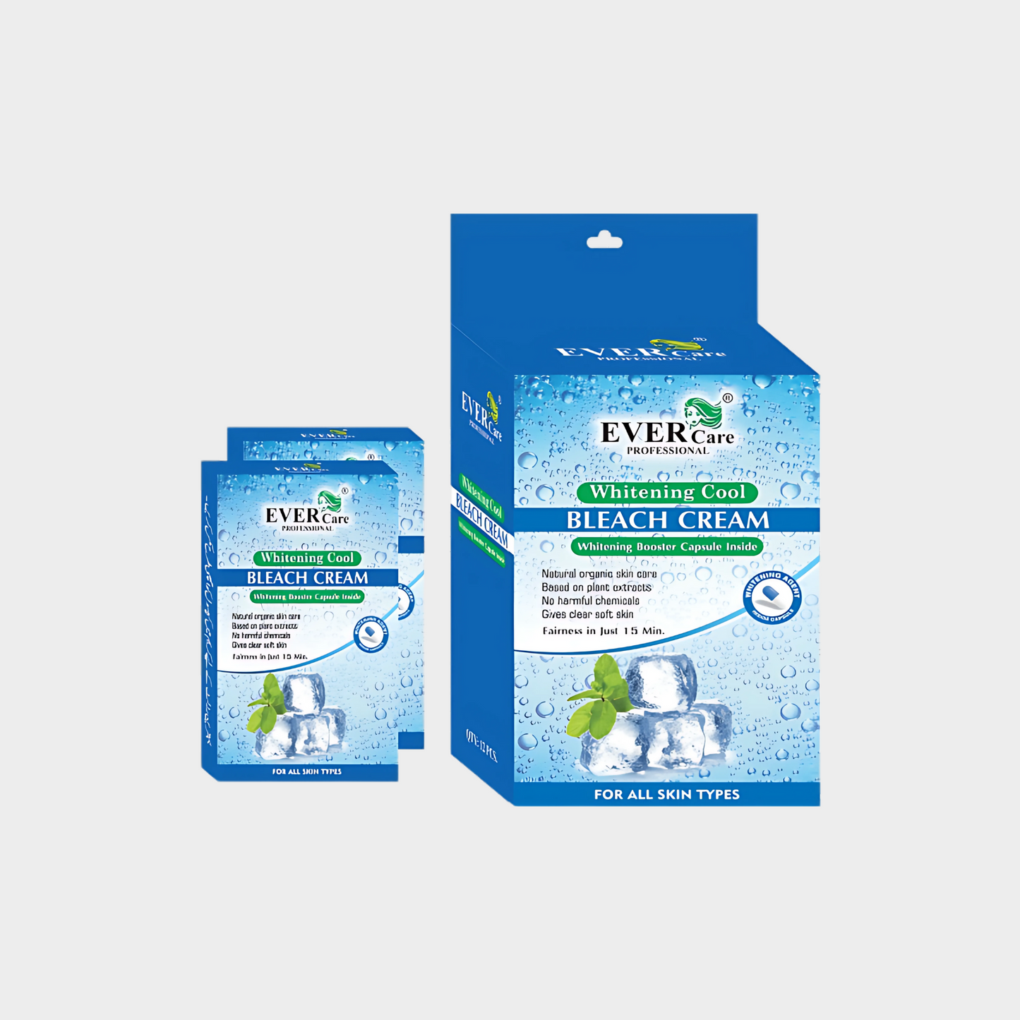EverCare Whitening Cool Bleach Crème with Whitening Capsules