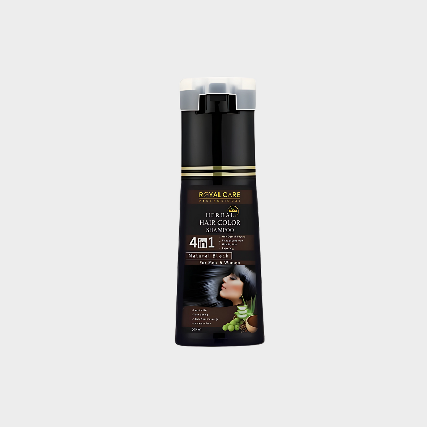 Herbal Hair Color Shampoo 4 in 1 – Black Natural