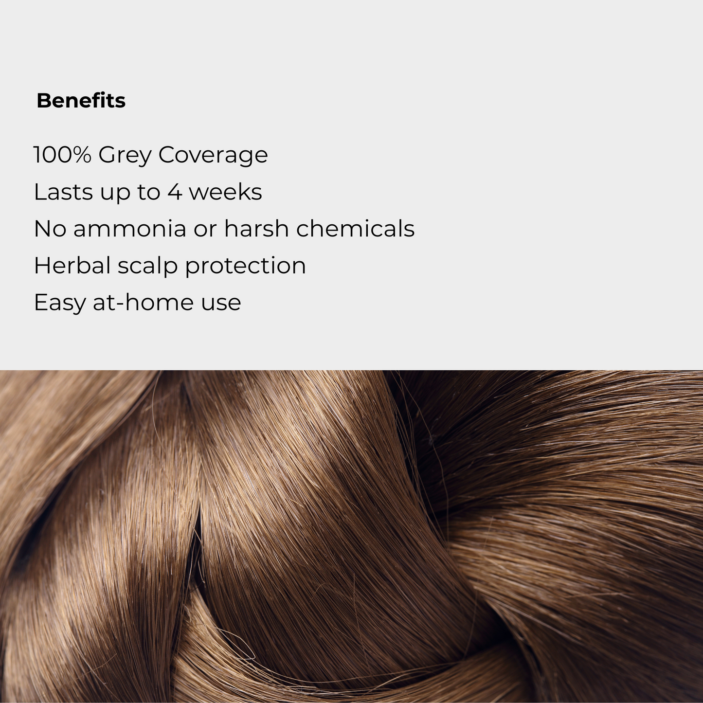 Herbal Hair Color Shampoo 4-in-1 – Light Brown