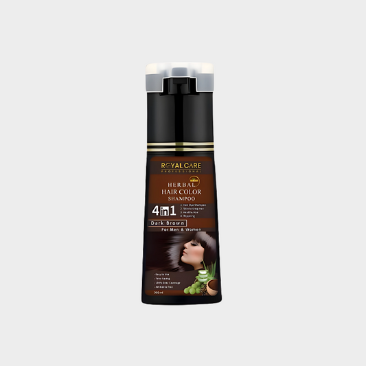 Herbal Hair Color Shampoo 4-in-1 – Dark Brown